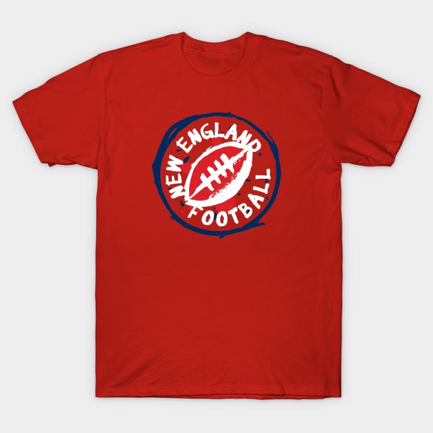 New England Football 02 T-Shirt by Very Simple Graph